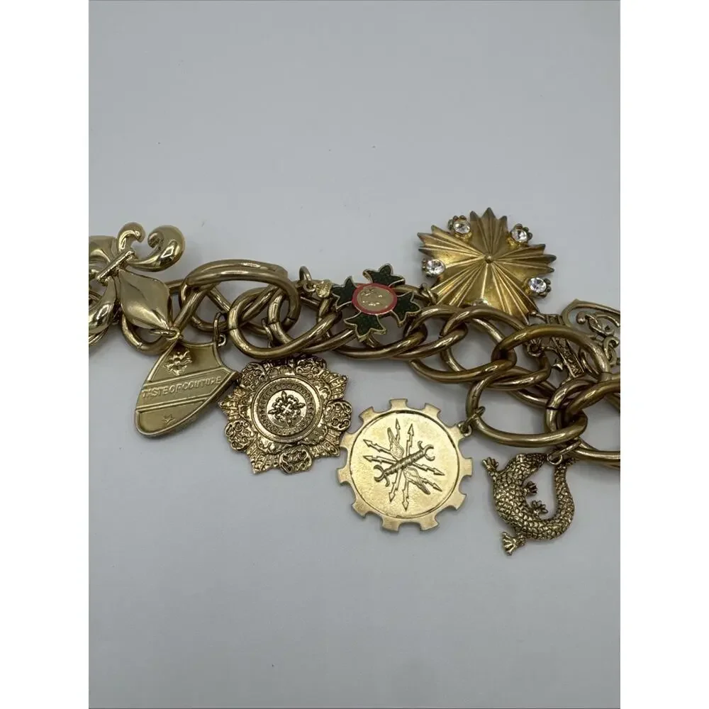 Miss Tina Taste of Couture Gold Bracelet with TM Circular Monogram